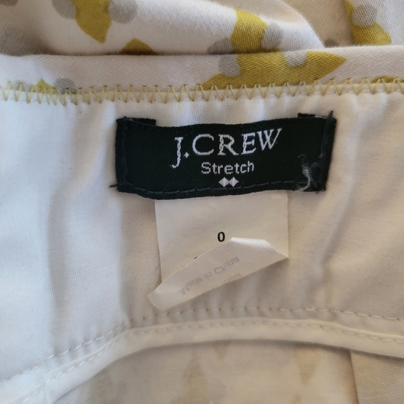 J. Crew Stretch Print Pencil Skirt Size 0 - Picture 5 of 5